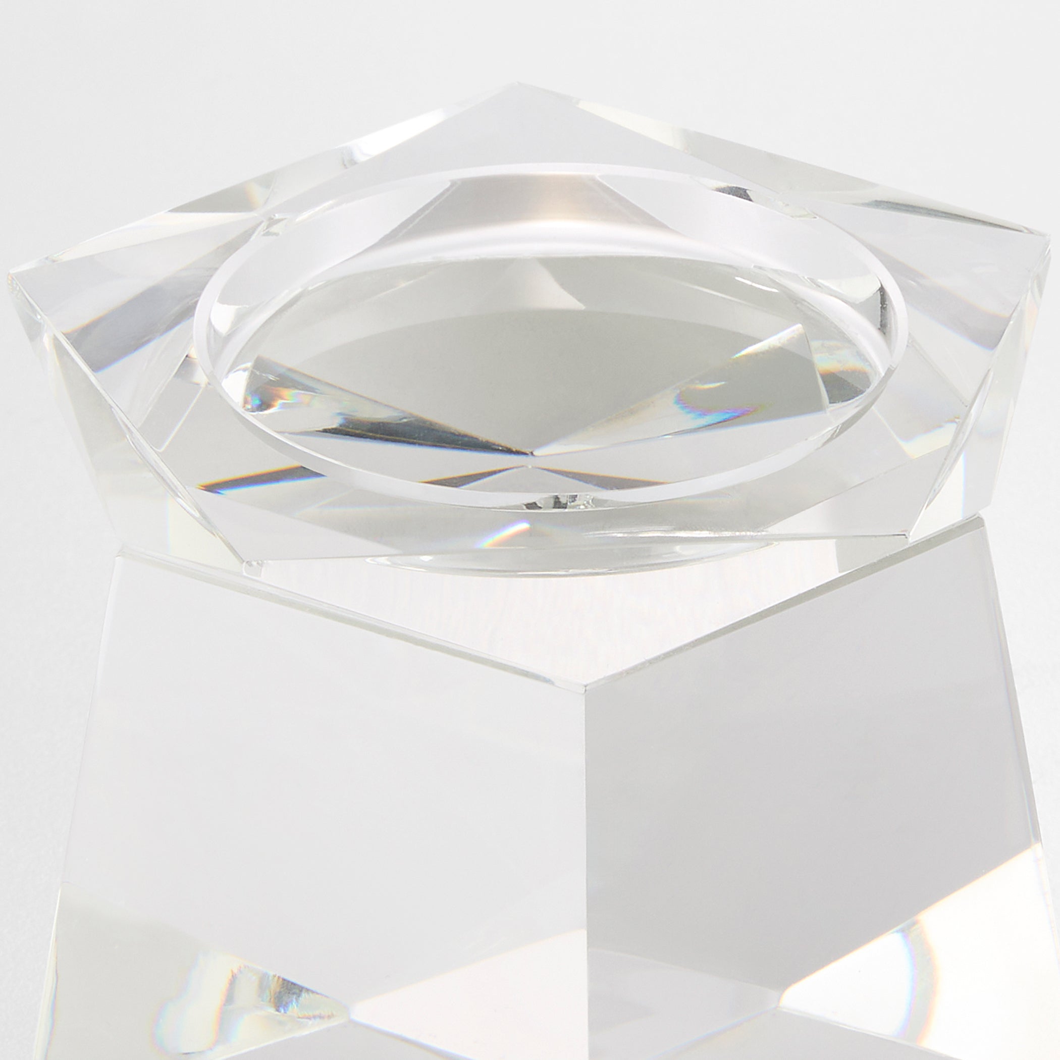 Faceted Pillar Candleholder - Large