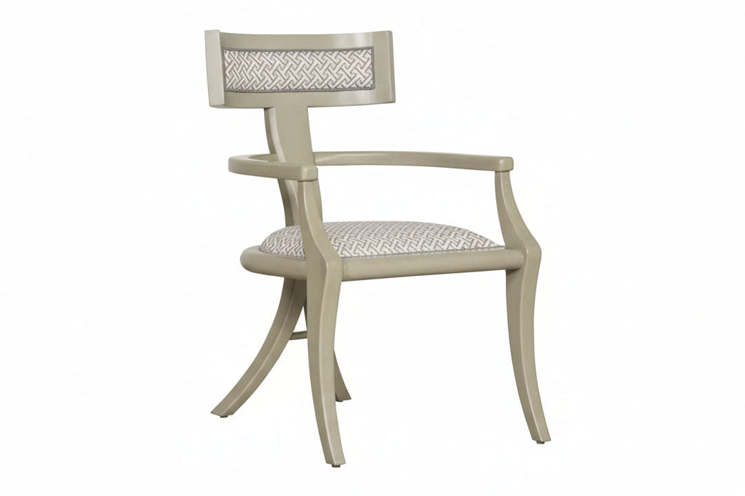 Greek Peak Arm Chair