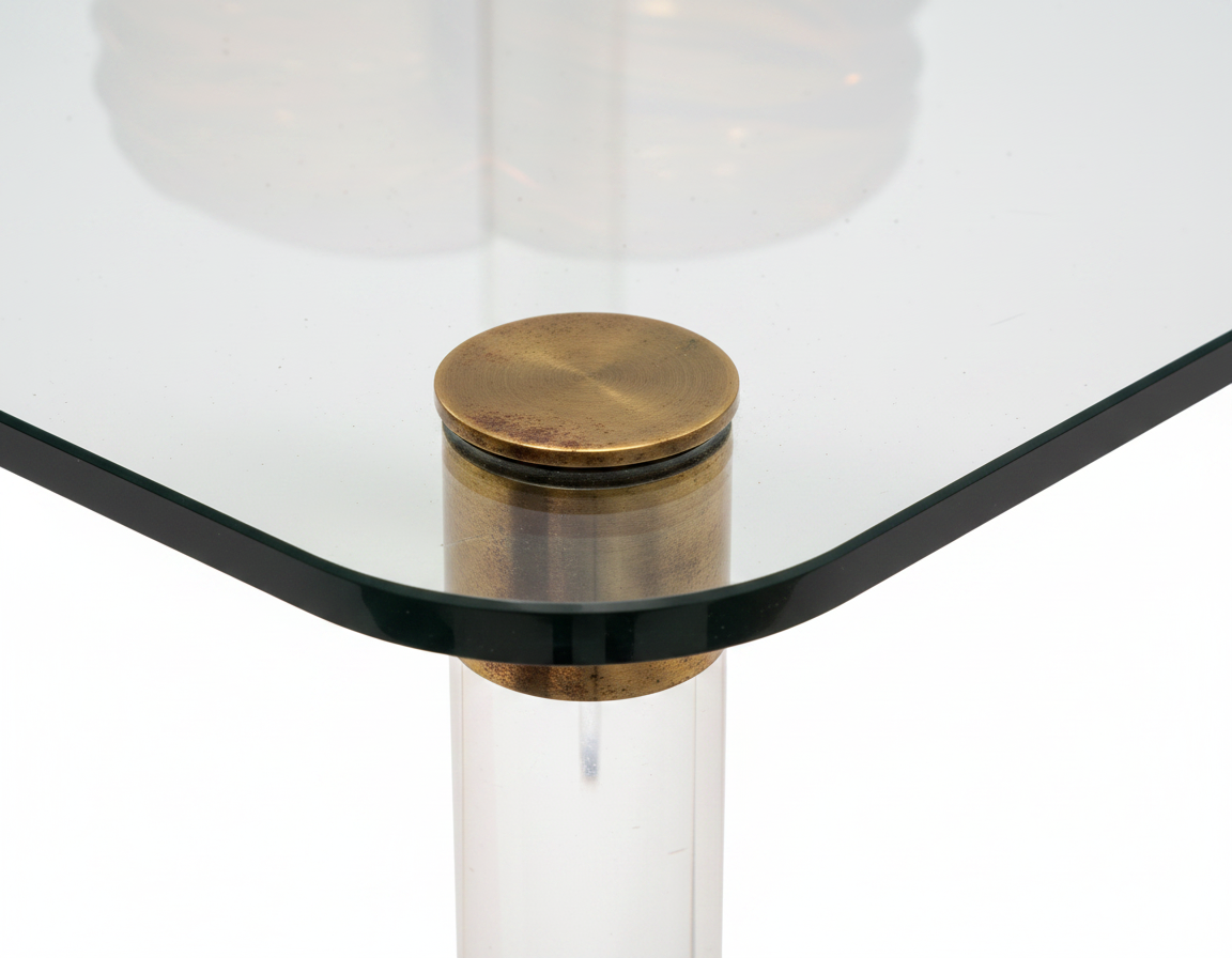 Antique Glass Game Table