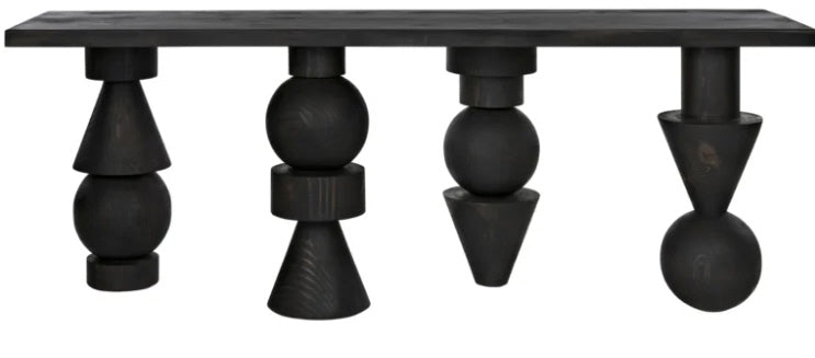 Moai Geometric Console Table