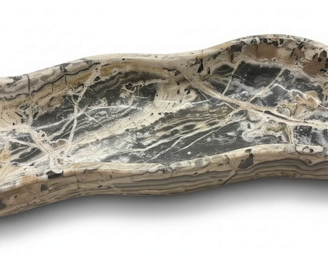 Tiger Onyx Wave Bowl