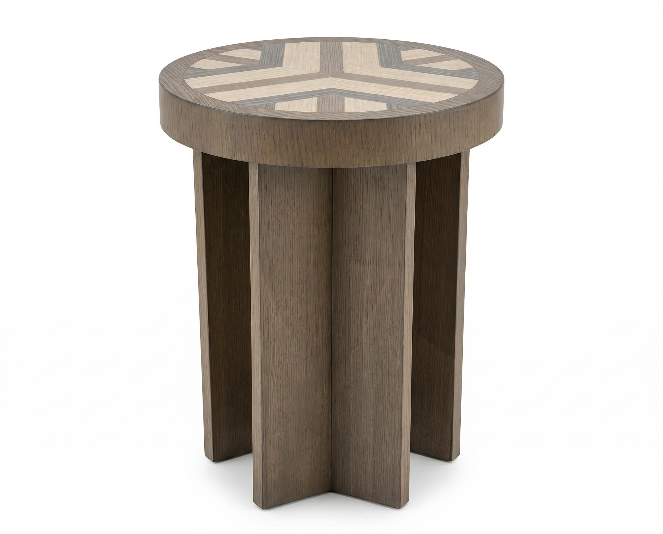 Handcrafted Geometric Wood Spot Table – Sedgwick & Brattle