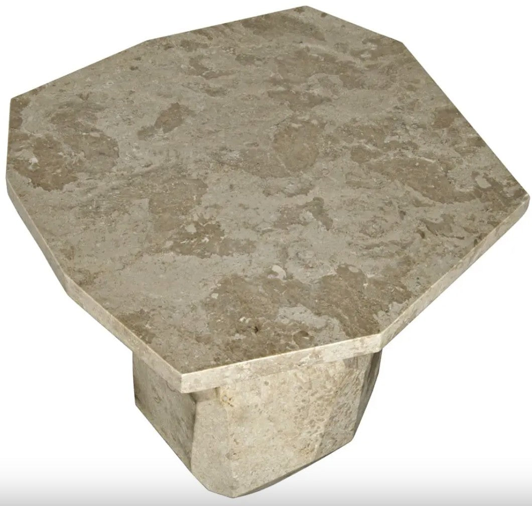 Polyhedron Marble Side Table