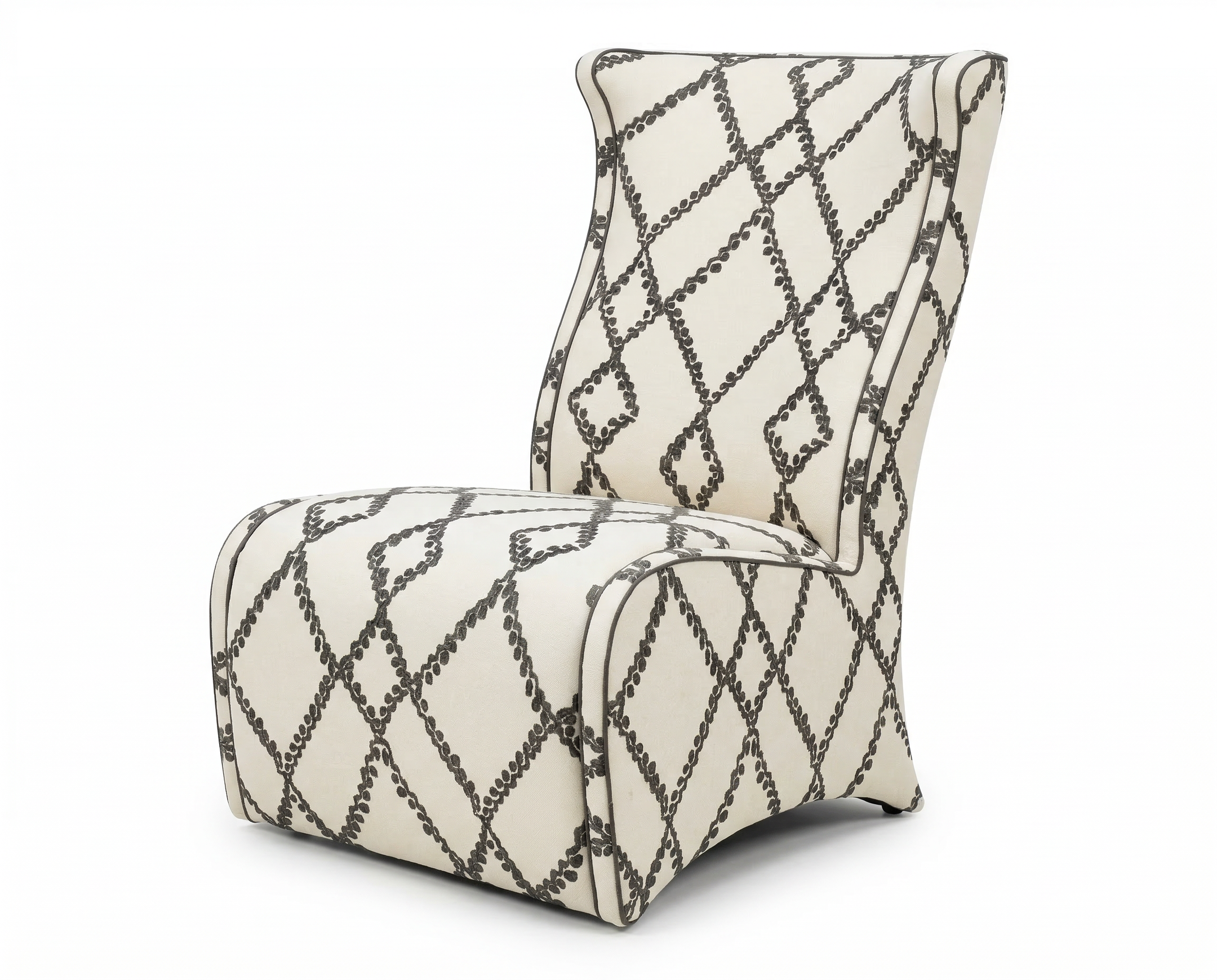 Chair with geometric pattern 