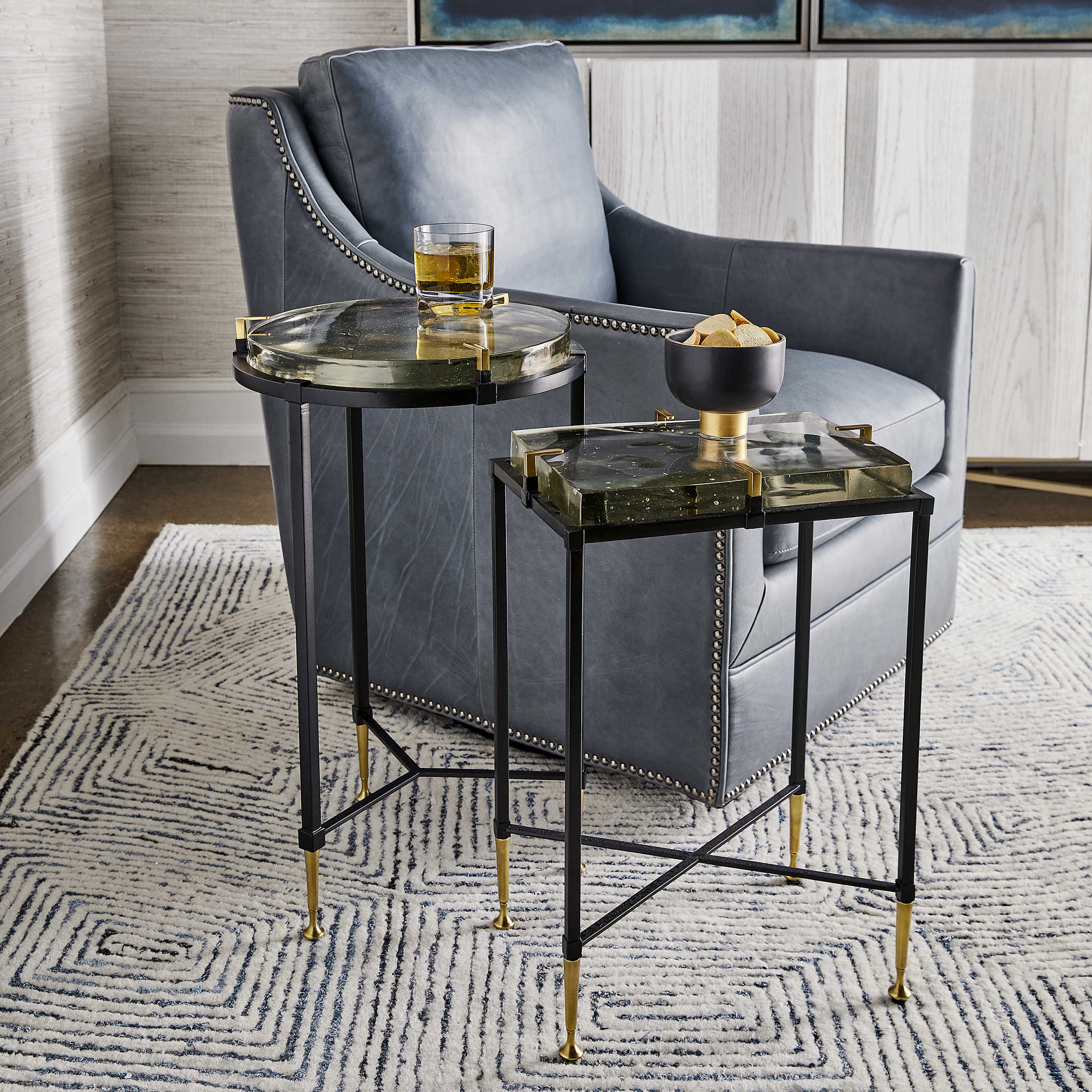 Ice Block Side Table- Rectangular