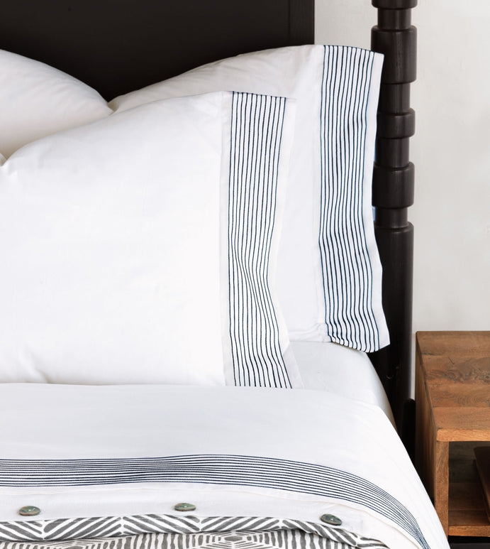 Marsden Navy Pillowcase
